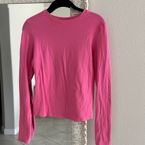 SKIMS Pink Long Sleeve Tee